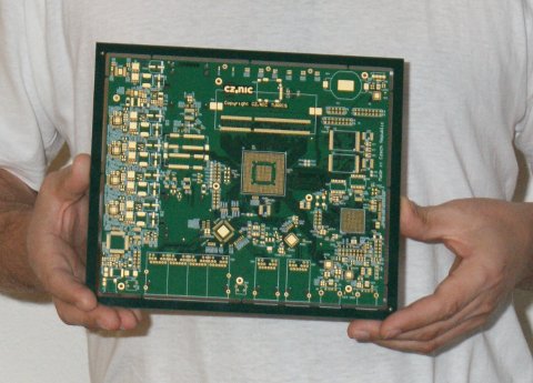 First prototype board - closeup